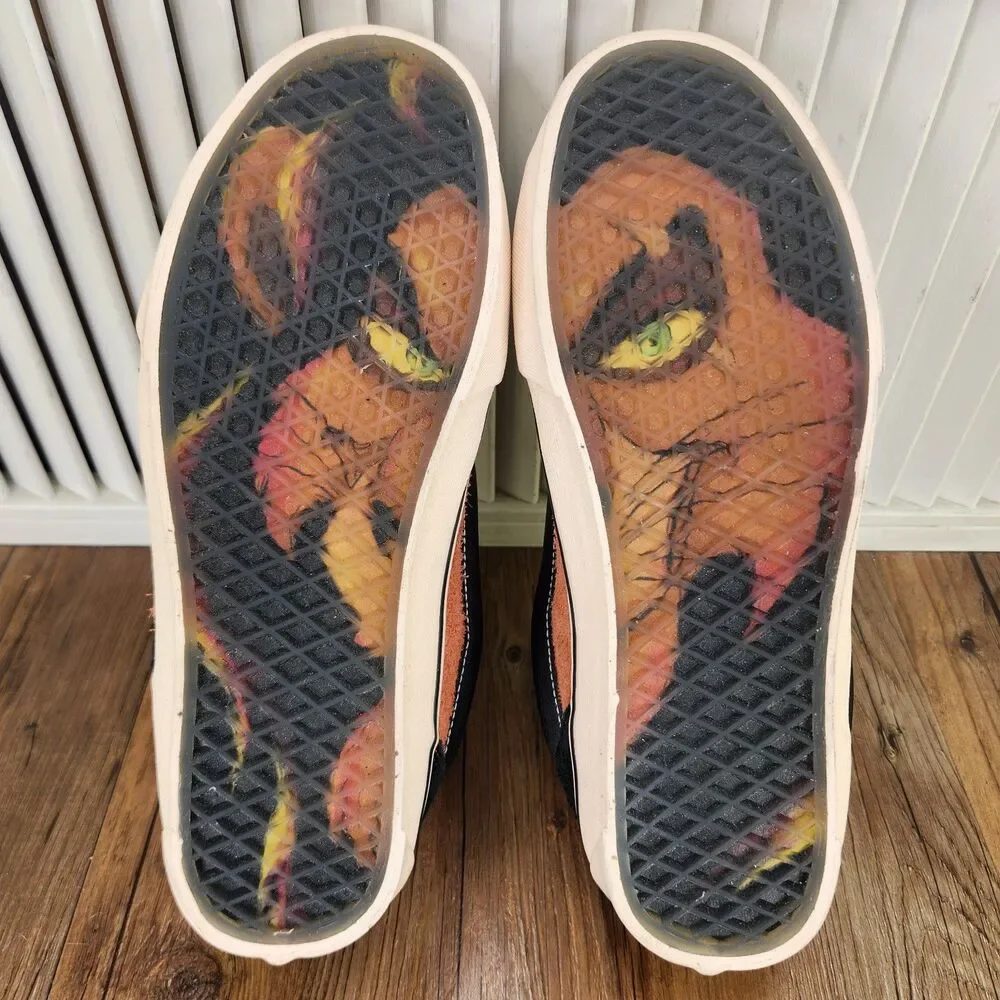 Vans Knu Skool Disney Scar Skate Shoes Mens Sz 10.5 100th Anniversary Lion King